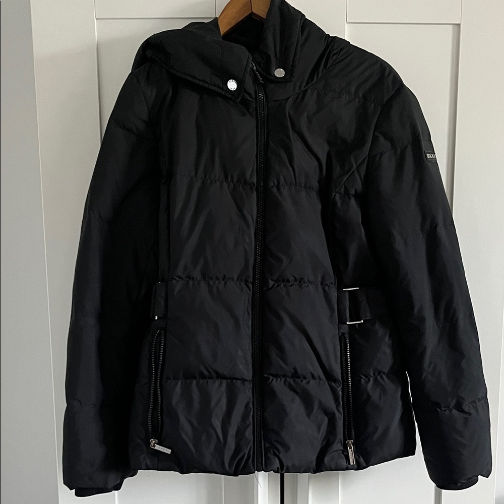 DKNY Women's Black Puffer Coat